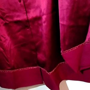 Torrid Crystal Hand Beaded Fuschia Silk